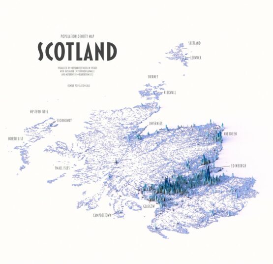 Population Density Maps By Terence Fosstodon Theinspiration