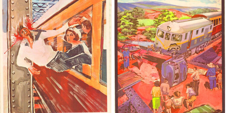 Thai Railway Safety Posters