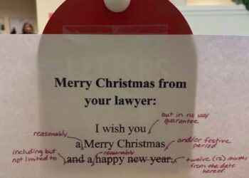 Merry Christmas From Your Lawyer
