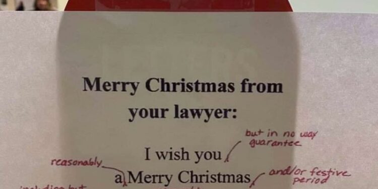 Merry Christmas From Your Lawyer