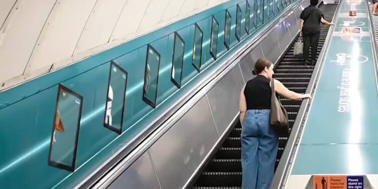 Disney+ — Characters Takeover Bond Street Escalator