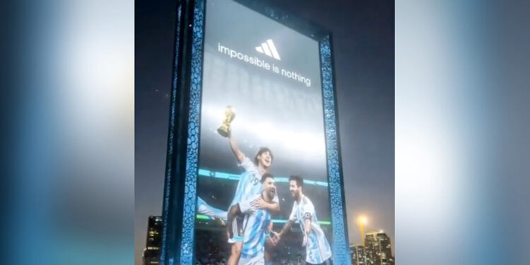 Adidas — Messi 3D Billboard