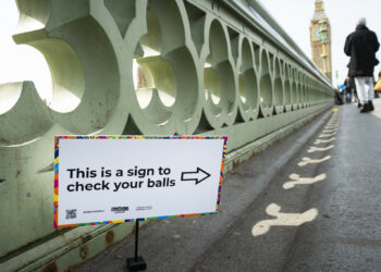 Oddballs Foundation — Takeover Westminster Bridge for Testicular Cancer Awareness By St Marks Studios