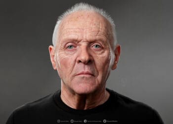 3D Portrait of Anthony Hopkins By Hossein Diba