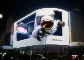 Meta — 3D billboard Piccadilly Circus Beind The Scenes By Ant Rubinstein