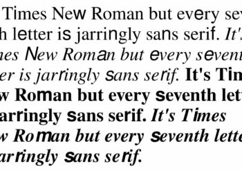 Times New Bastard — Every Seventh Letter Is Jarringly Sans Serif By Ommanyte