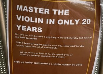 Master the violin in only 20 years