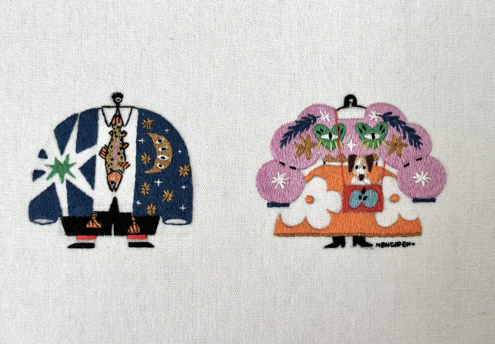 Embroidered Figures By Nengiren – THEINSPIRATION.COM