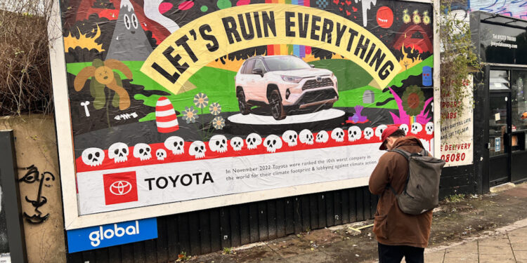 Car Billboard Takeover By Brandalism