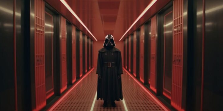 AI generated Star Wars Wes Anderson Trailer By The Galactic Menagerie