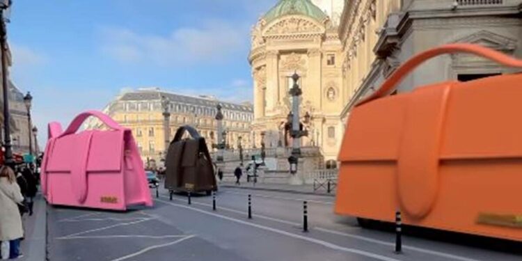 Jacquemus – Bag Inspired Cars Drive On The Streets of Paris