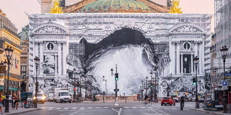 Art on Opéra Garnier in Paris By JR