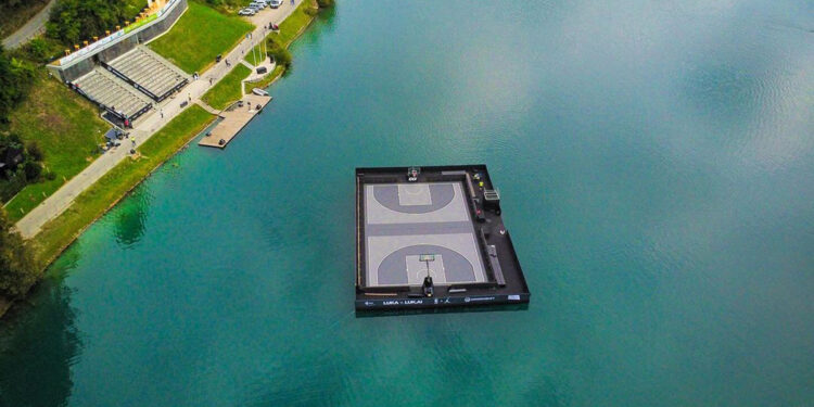 Nike — Floating Basketball Court On A Lake In Slovenia