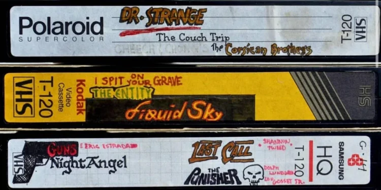 Vintage Hand-Drawn VHS Labels
