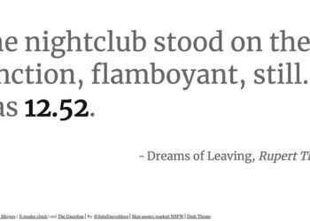 Literature Clock By Johannes Enevoldsen