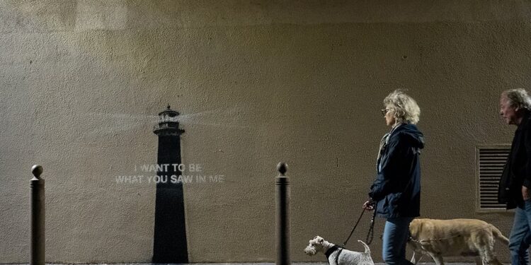 The lighthouse in Marseille By Banksy