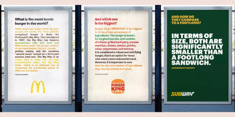 McDonald’s, Burger King & Subway — AI Campaigns