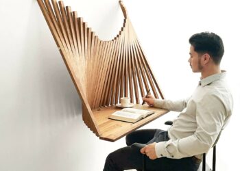 Flow Wall Desk By Robert van Embricqs