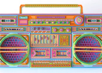 Paper Cassettes and Boombox By Zim & Zou